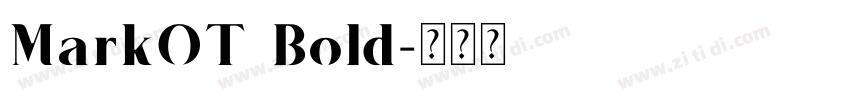 MarkOT Bold字体转换